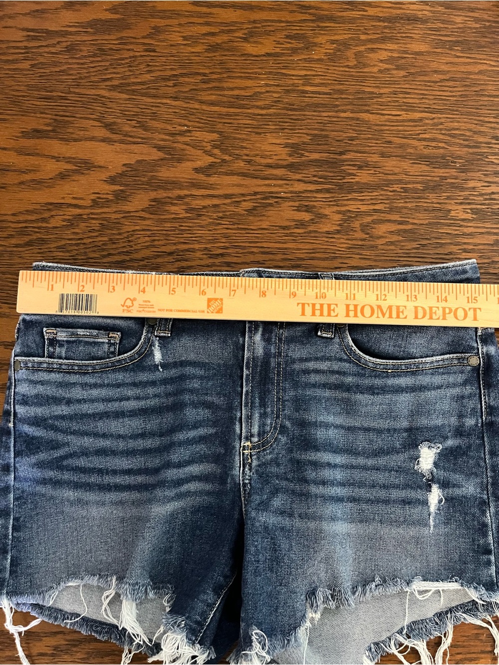 Paige Parker Short Shorts Size 27 Distressed Denim Cutoff Festival Coachella - Picture 11 of 12